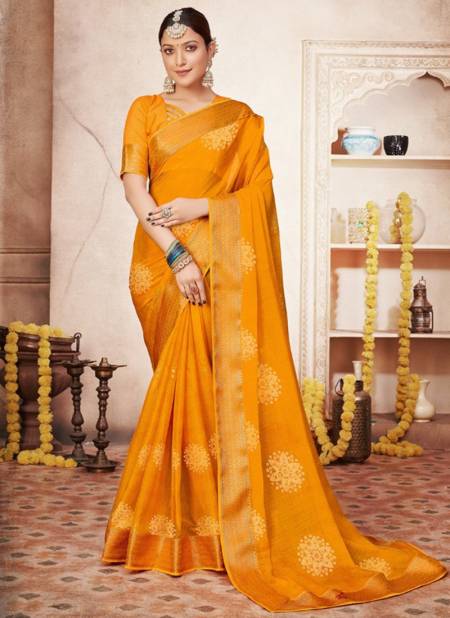 Yellow Colour Stylewell Saarika New Latest Designer Fancy Chiffon Saree Collection 844